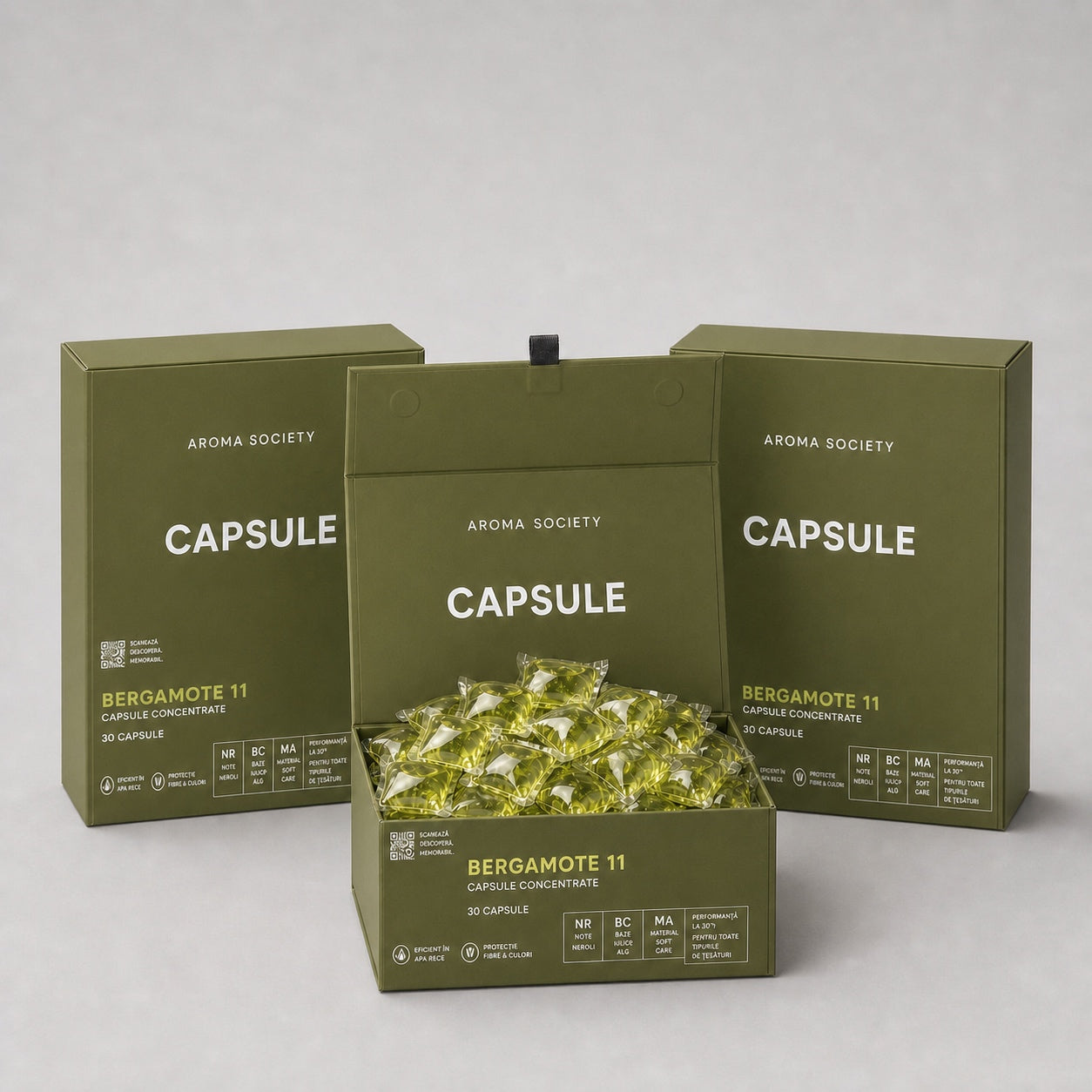 Set capsule, 3 cutii, parfumul Bergamote 11