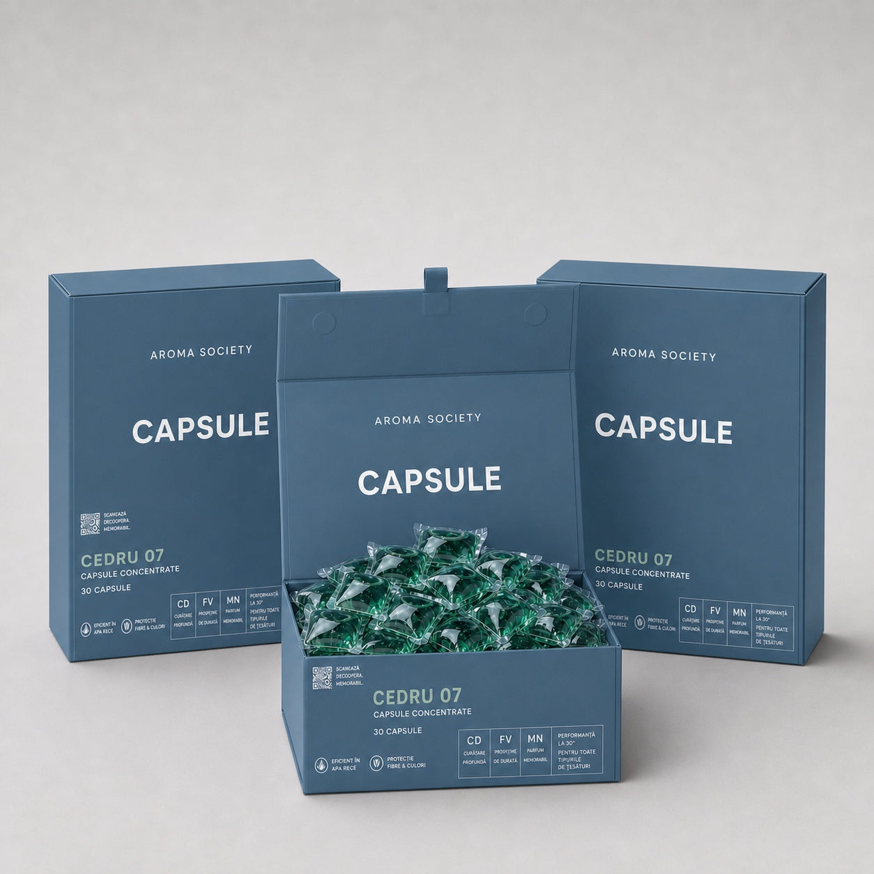 Set capsule, 3 cutii, parfumul Cedru 07