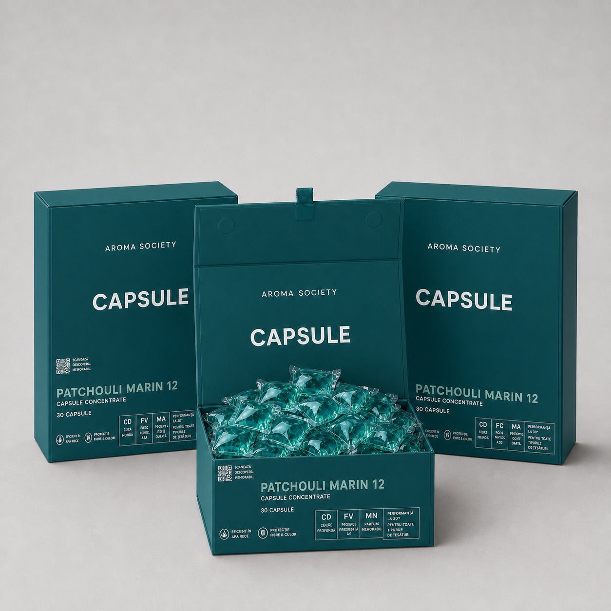 Set capsule, 3 cutii, parfumul Patchouli Marin 12