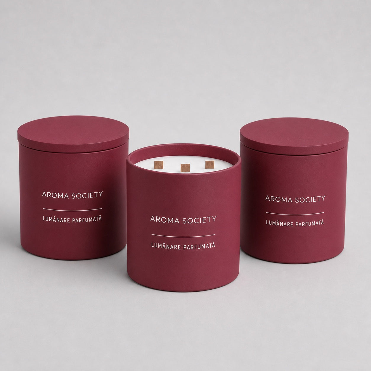 Set de 3 lumânări, parfumul Rose Vetiver 10